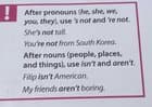 's 're not and isn't aren't