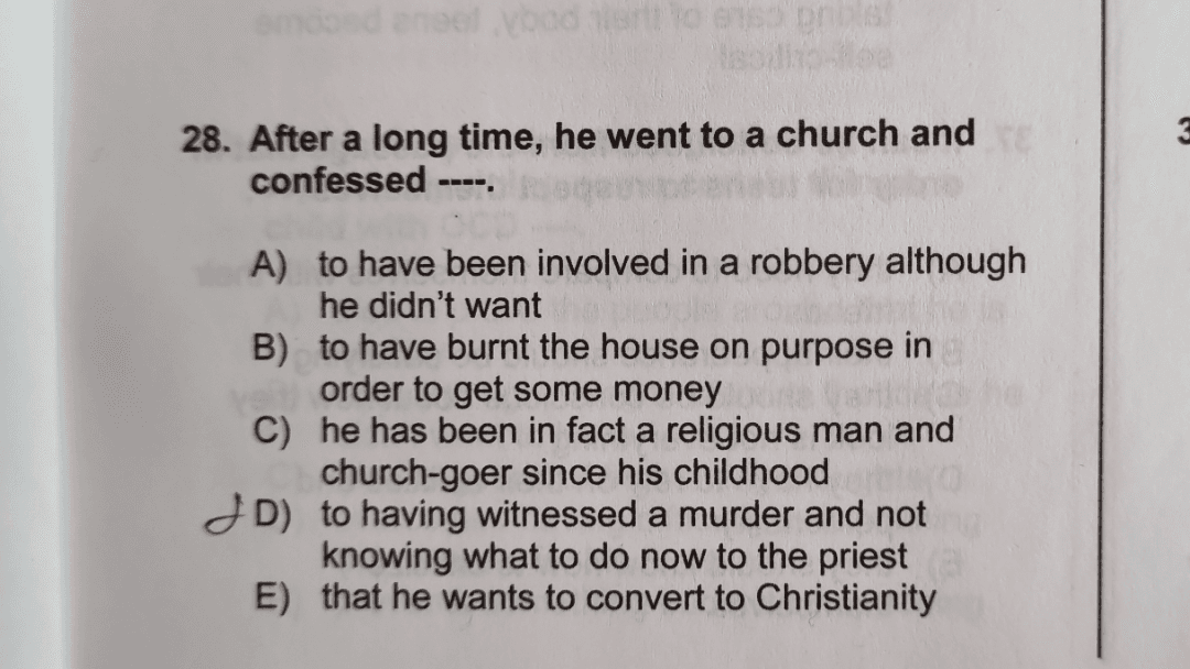 Almost all answers seem logical to me.